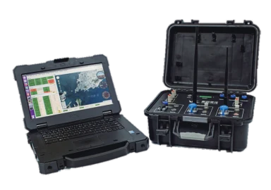 Pengpai Ocean manufacturer catalogue illustration of a control case and a laptop.