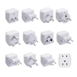 Original illustration of different plug and adapter forms