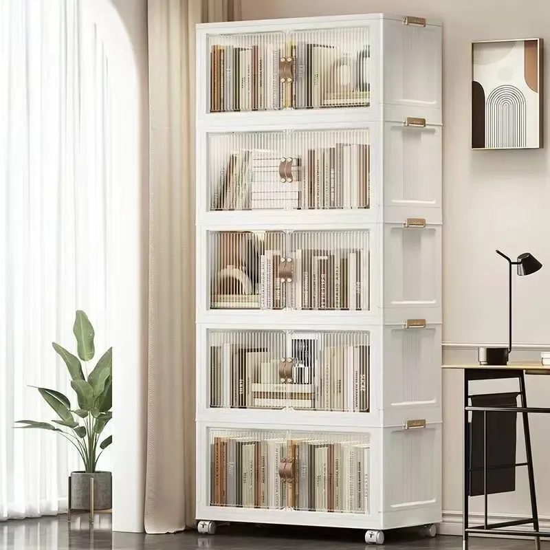 Scène d’origine du fournisseur avec l’armoire 705 à cinq niveaux et portes ambrées translucides ; pas un projet client