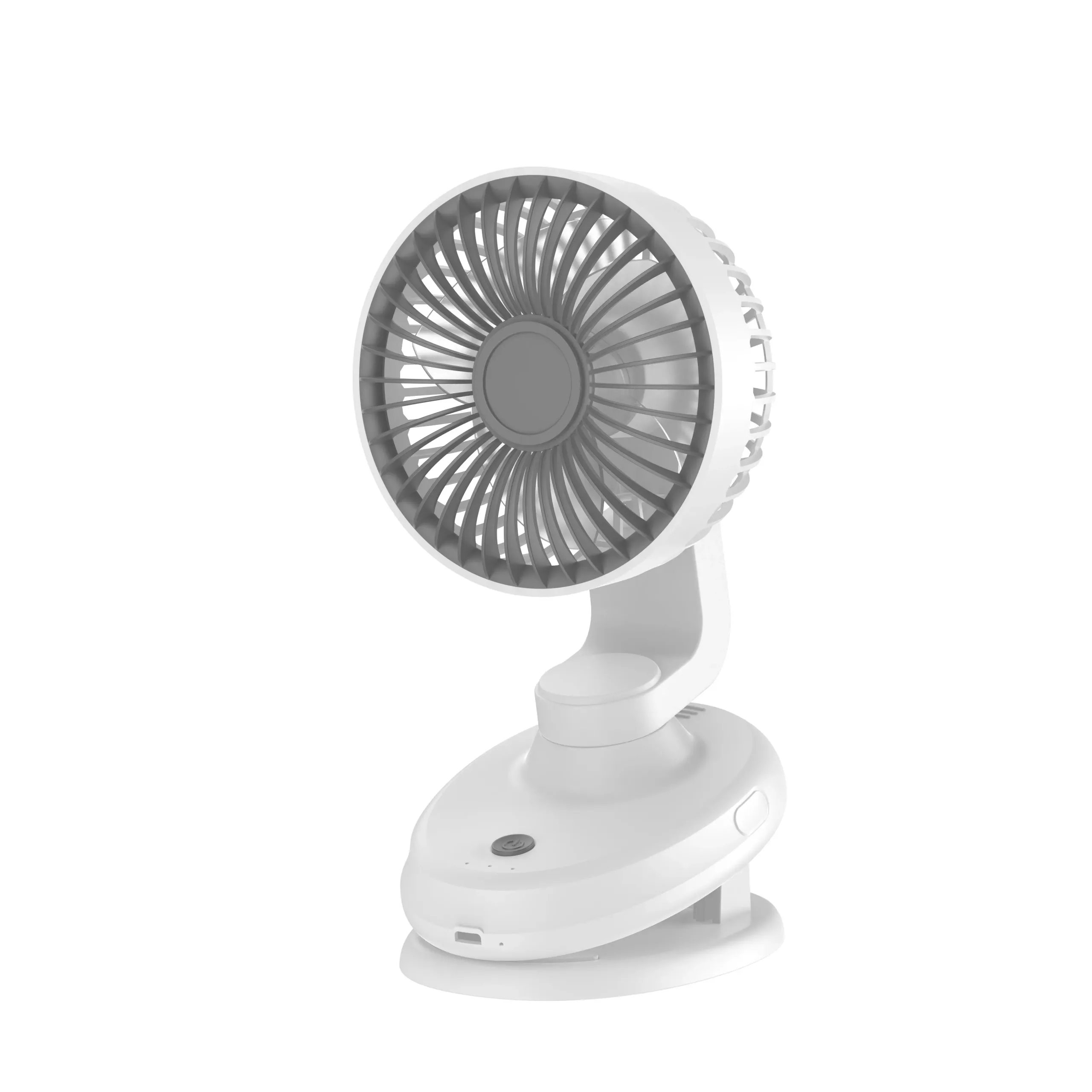Original V10A white portable desk fan with a clip-style base
