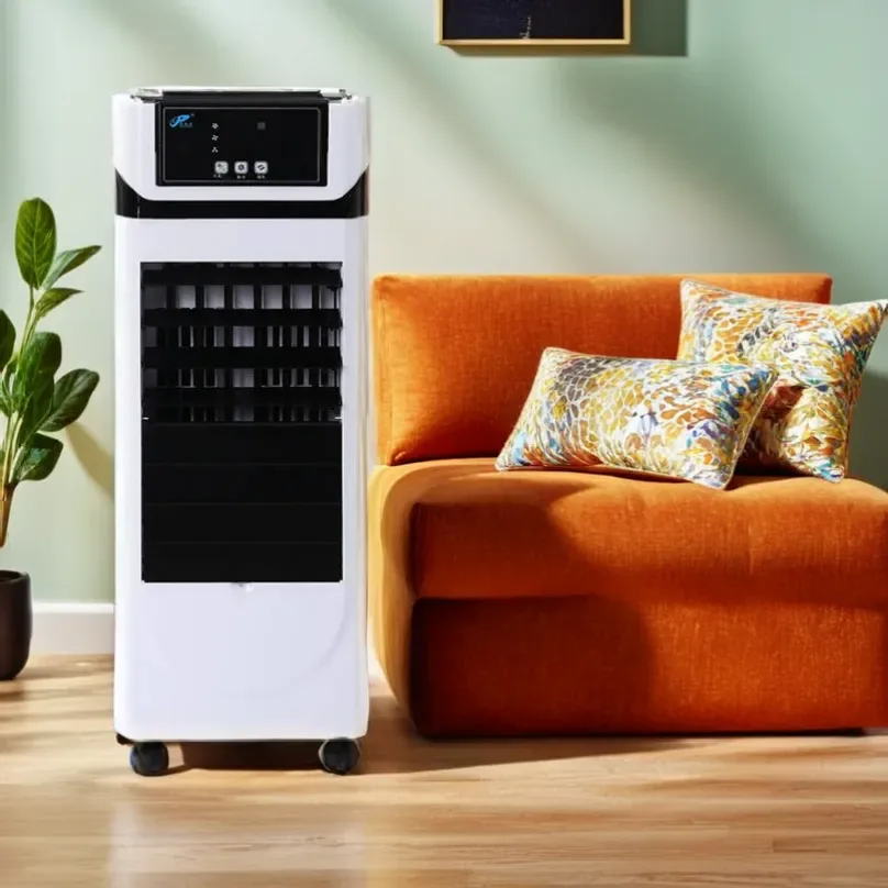 Scène intérieure d’origine du WJD980F-3L près d’un canapé orange