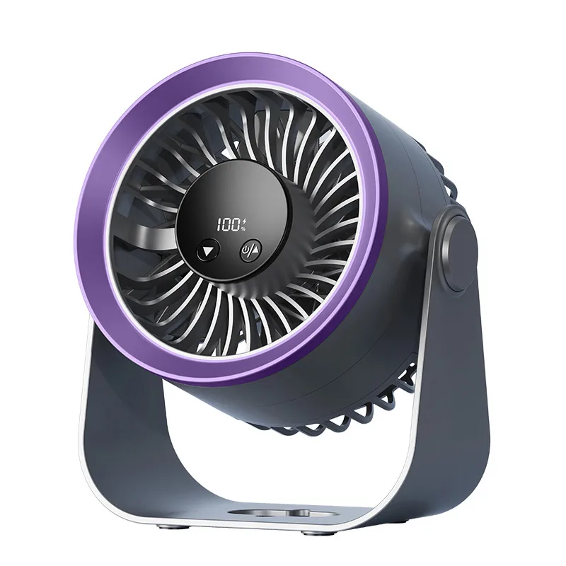 Originale schräge Vorderansicht des dunklen MR66-A mit violettem Gitter