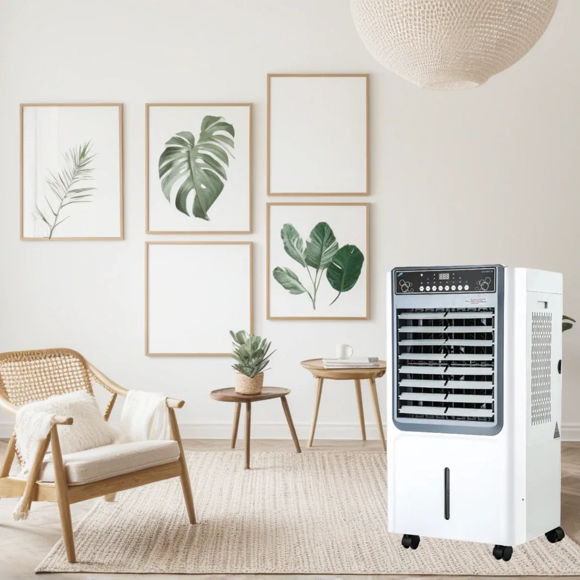 WJD4500F-2D neben einem Sessel in der Wohnraumdarstellung der ursprünglichen Website