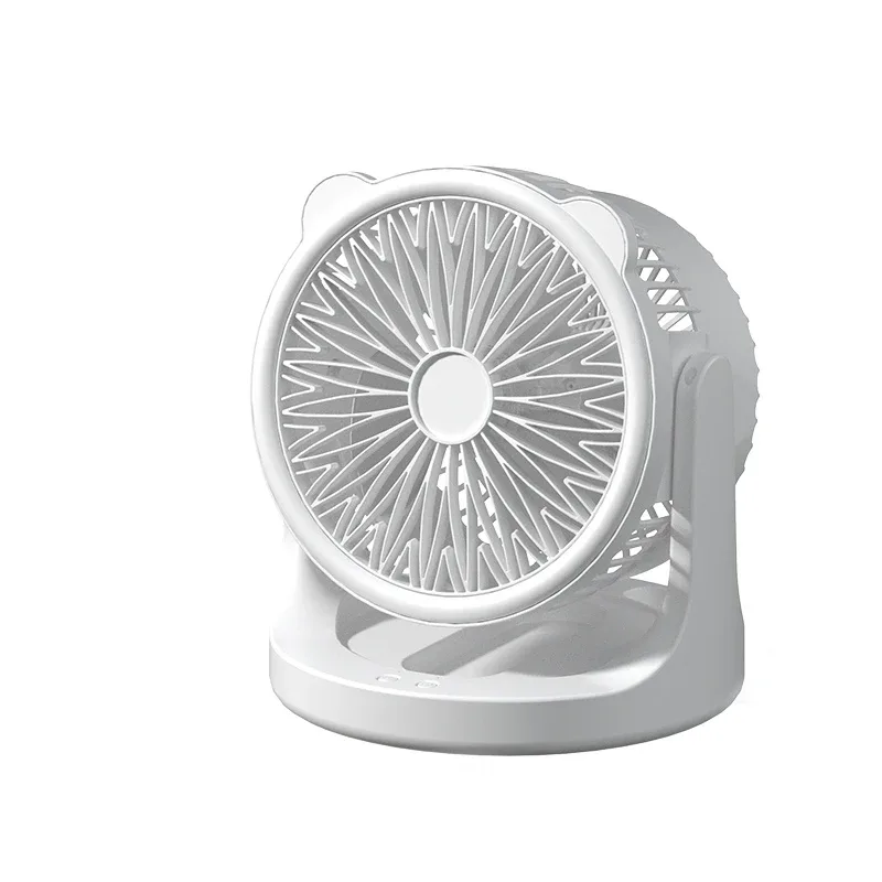 F04 original white small fan within a base-supported frame